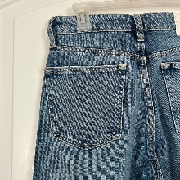 Zara 90s High Rise Straight Leg Denim 100% cotton size 4 - Picture 6 of 12